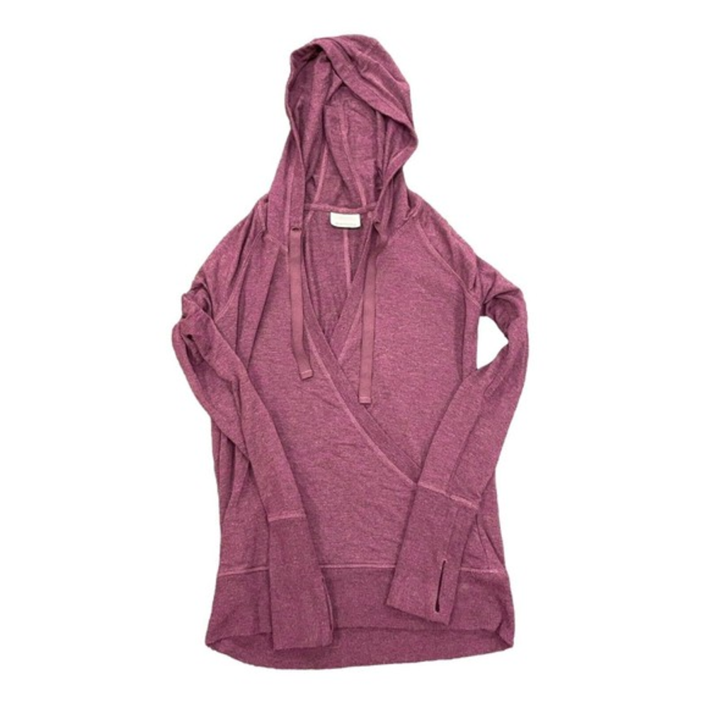 Athleta‎ Womens XS Hoodie Drawstring Long Sleeve Pullover Thumbhole 64340